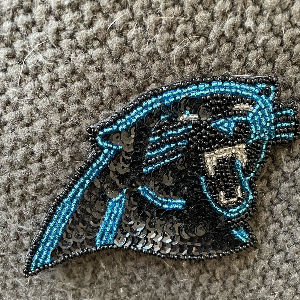 Carolina Panthers hair clip